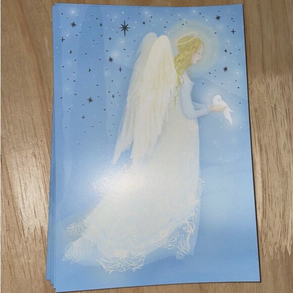 Vintage Hallmark Christmas Cards Angel / Dove - 9 Cards In box - Picture 1 of 7